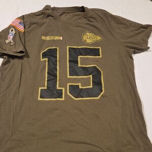 Nike Olive Graphic Tee with Number 15